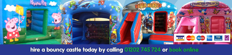 Hire a bouncy castle today by calling 01202 745 724 or booking online!